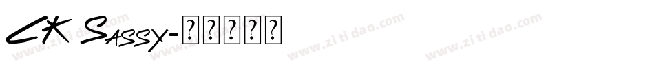CK Sassy字体转换